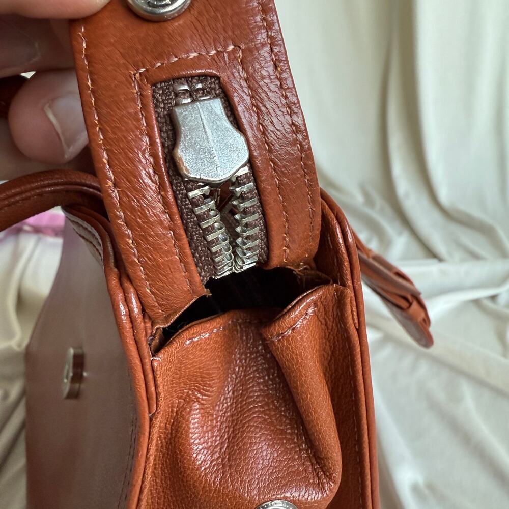 Vintage Jean Paul Gaultier Maroon Leather Top Handle Bag - Mid to Late 90s - Picture 11 of 16